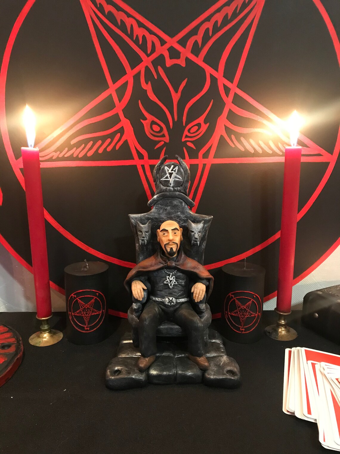 Baphomet wall plaque Anton Lavey sigil Satan home decor | Etsy