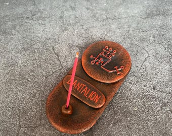 Dantalion Sigil Incense Holder, Goetia Altar Ritual Tool, Occult Witchcraft Decor