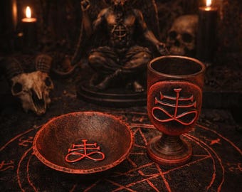 Leviathan Cross Satanic Altar Set