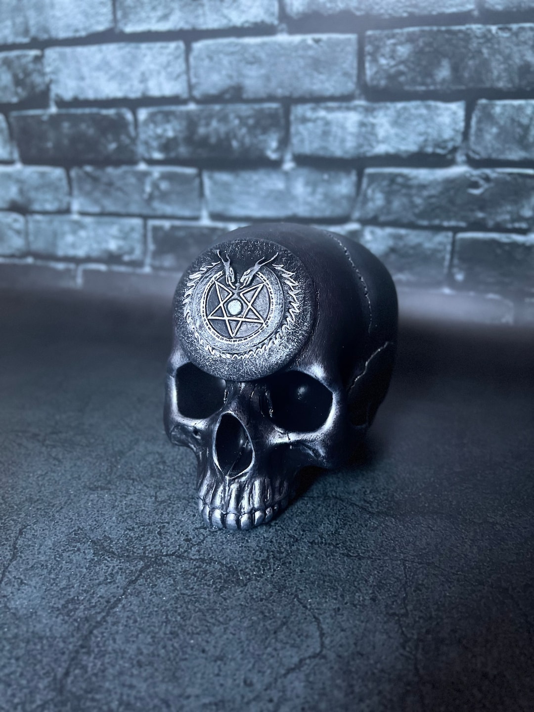 Azerate Anti Cosmic Satanism Altar Skull - Etsy