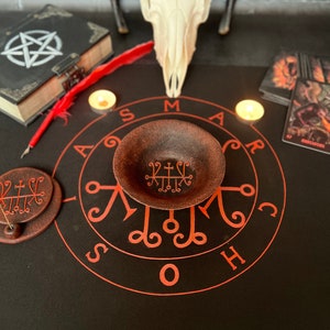 Marchosias Sigil Altar Goetia demon offering bowl Ritual tool Solomon Witchcraft supplies Handcrafted