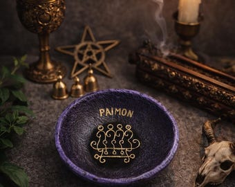 Paimon Sigil Lesser key Solomon Goetia Altar plate