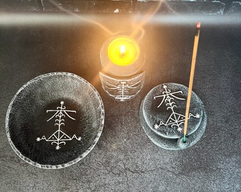 Ogou Feray veve Voodoo magic Ritual Altar SET Occult Witchcraft supplies Sorcery Handcrafted