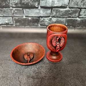 Bastet Altar SET Egyptian Cat Goddess Ritual tool Witchcraft supplies  Sorcery Handcrafted