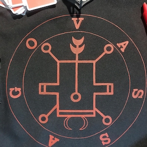 Vassago altar cloth 72 Goetia demon sigil Ritual cloth Altar Witchcraft supplies  Sorcery