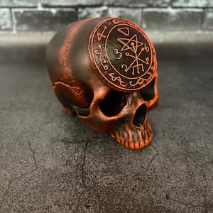 Ołtarz Lilith Rytualna Czaszka Demonologia Okultystyczne narzędzie Materiały do czarów Czary Ręcznie robione
