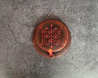 Ogou Badagri Veve Voodoo Incense holder