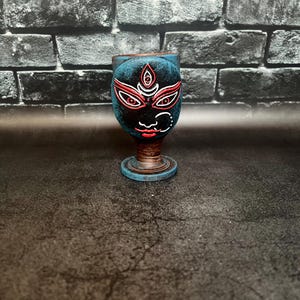 Kali Hindu Goddess Altar Ritual Cup Magic spell Witchcraft Handcrafted
