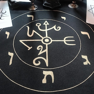 Thagirion Altar cloth Qabalah qliphoth  Kabbalah Altar Witchcraft supplies
