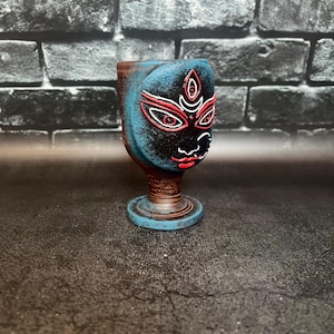 Kali Hindu Goddess Altar Ritual Cup Magic spell Witchcraft Handcrafted