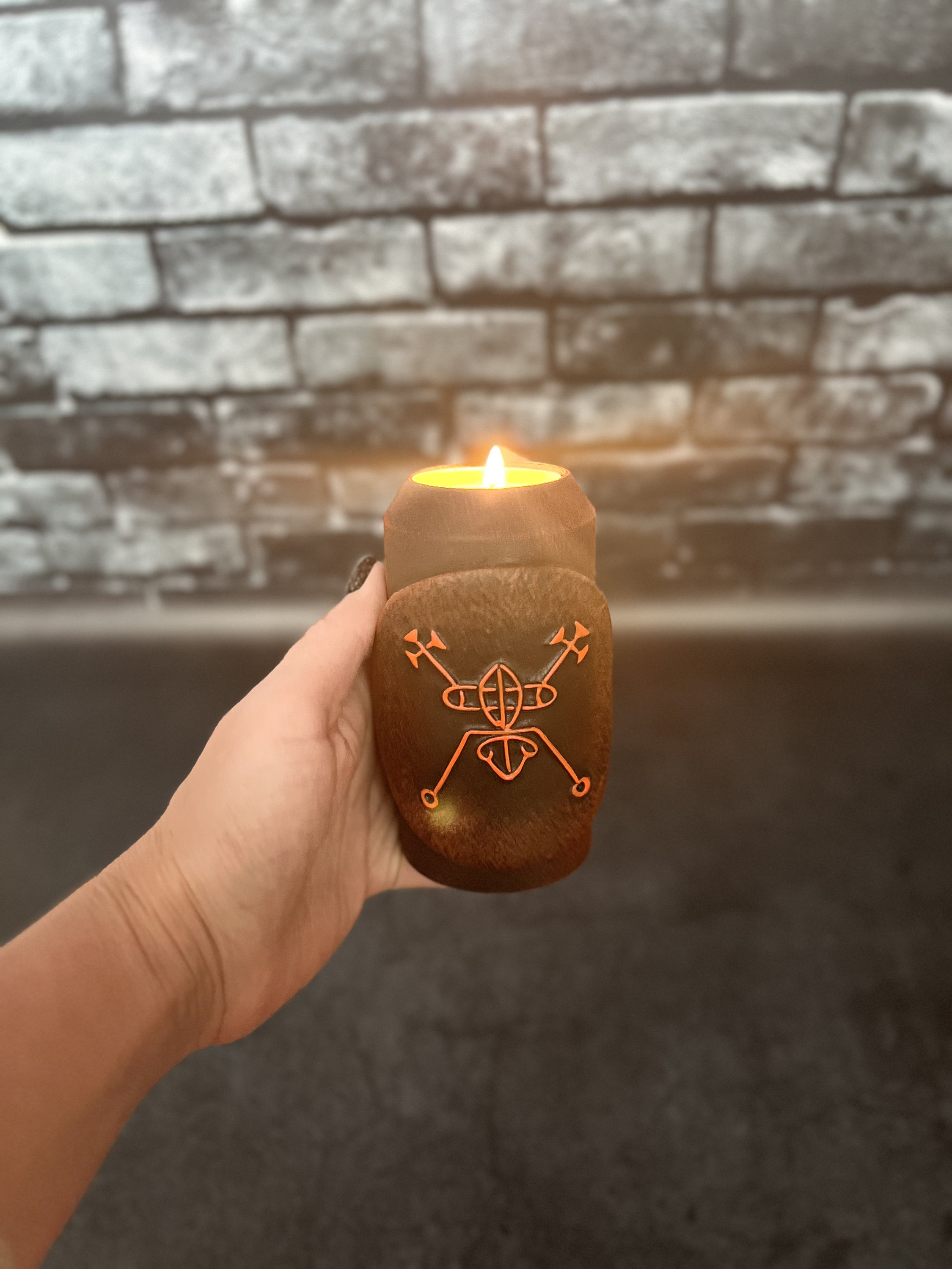 Tether Mark Ritual Bael Goetia Demon Sigil Altar Ritual Candlestick Lesser Key Solomon ...