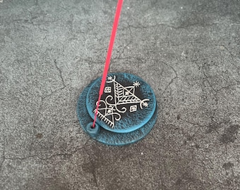 Gran Aloumandja veve Voodoo magic Occult Incense holder