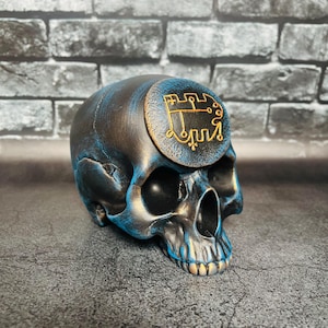 Stolas Goetia demon sigil Altar Ritual skull Solomon magic Demonology Occult Witchcraft supplies Handcrafted