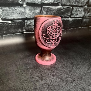 Erzulie Freda Voodoo Ritual Altar Chalice Love Spell Cup Veve Design Occult tool Handcrafted