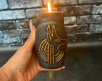 Anubis Egyptian Altar Candlestick