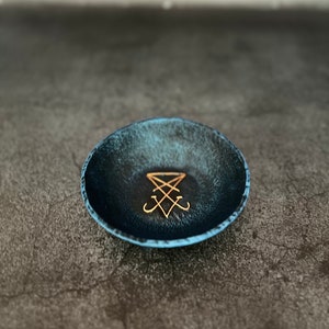 Luzifer Sigil Altar Opferschale Okkultes Werkzeug
