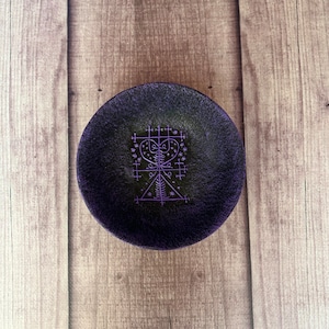 Maman Brigitte offering bowl Voodoo ritual Altar Plate  Witchcraft supplies Sorcery