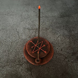 Azazel Sigil Demon Altar Ritual incense holder Occult tool Demonology Witchcraft supplies Sorcery Handcrafted