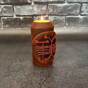 Naberius sigil Altar Ritual Candlestick Lesser key Solomon Demonology Witchcraft supplies Sorcery Handcrafted