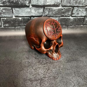 Haures Altar skull  Goetia demon sigil Lesser key Solomon Witchcraft supplies Sorcery