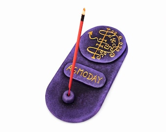 Asmoday Sigil Lesser key Solomon Goetia Incense holder