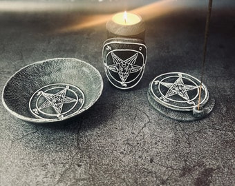 Baphomet Sigil Satanic Altar Set Occult Supplies Ritual tools