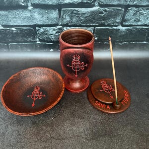 Santa Muerte Heiliger Tod Ritual Altar Set Okkultes Werkzeug Hexerei Zubehör Zauberei Handgefertigt