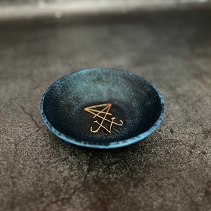 Plate Lucifer offering bowl Witch home decor Altar Plate Witchcraft supplies Sorcery