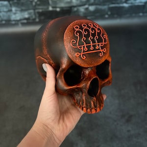 Goetia skull Lesser key Solomon 72 Demons Ritual  decor demonology Altar tools Witchcraft supplies Sorcery