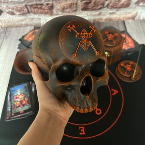 Skull Bael Goetia demon sigil   Altar  tool Witchcraft supplies Sorcery
