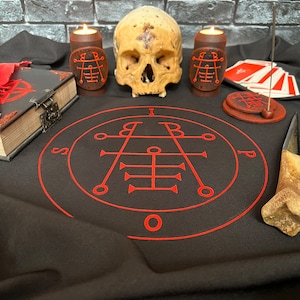 Ipos Goetia tablecloth 72demon sigil Ritual altar Solomon demonology  Altar Witchcraft supplies