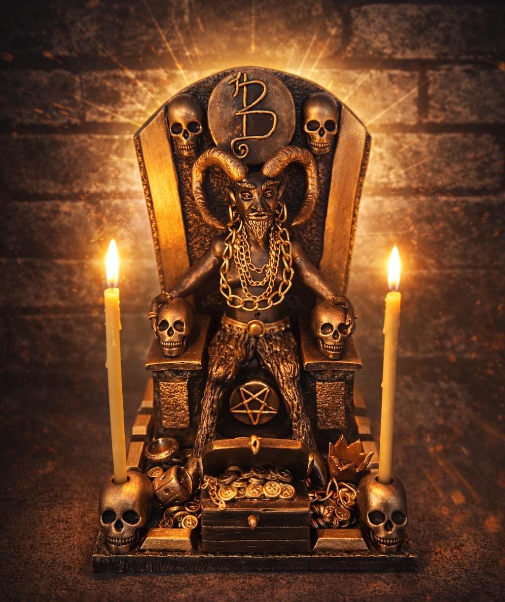 Mammon Demon Sigil Altar Ritual Statue - Etsy