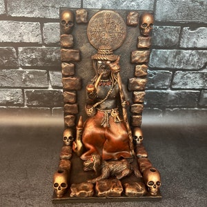 Papa Legba Voodoo Altar Statue | Haitian Vodou Spirit Figurine | Gatekeeper Crossroads | Handcrafted Ritual Decor
