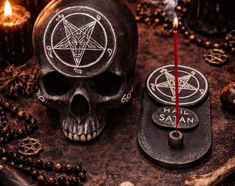 Satanism Baphomet Altar Anton Lavey SET