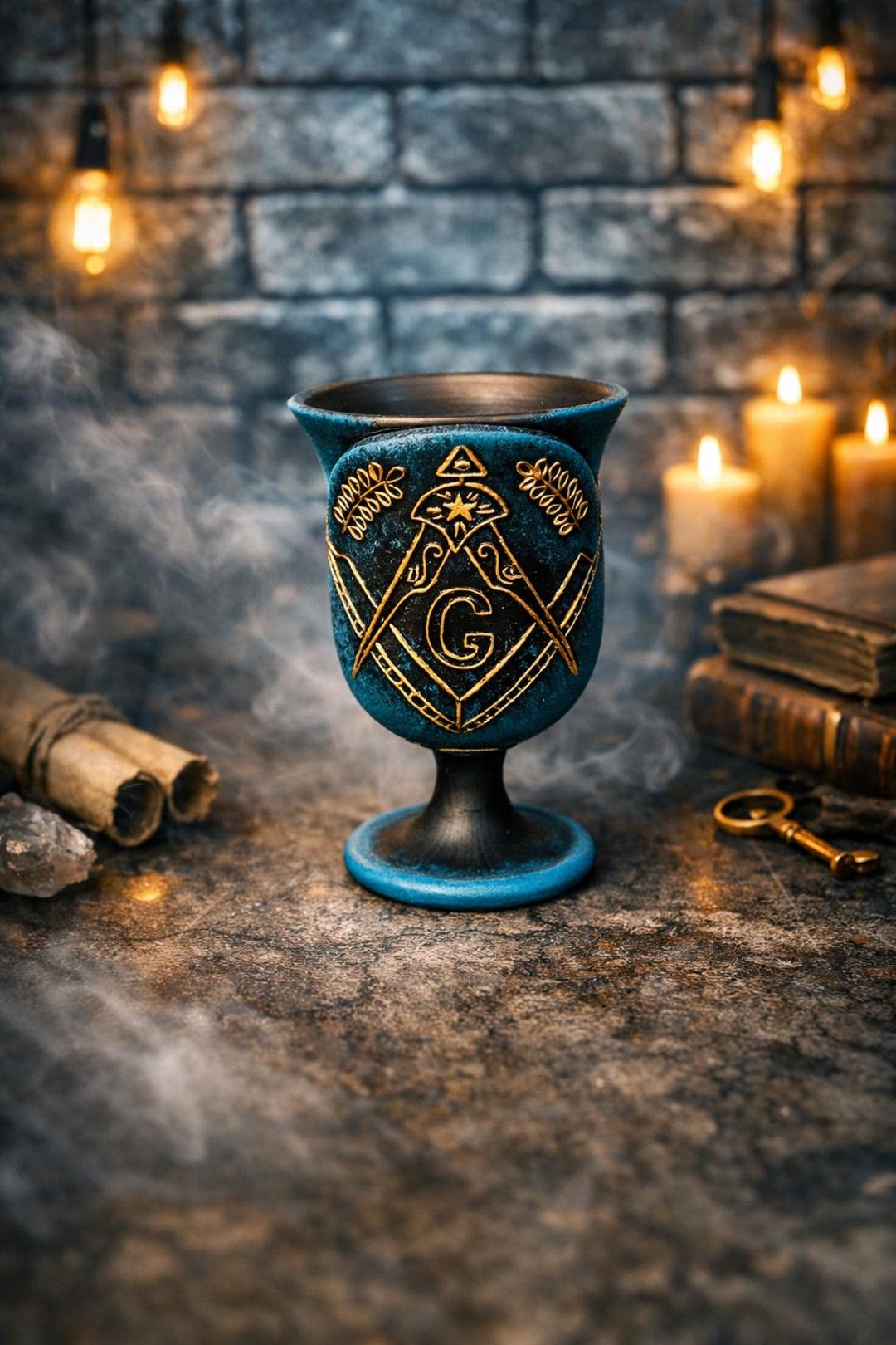 Pink Freemason Ritual Freemasonry Masonic Altar Cup, Masonic Ritual Chalice, Freemason Symbol ...