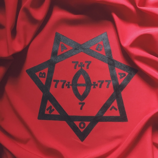 Babalon tablecloth Thelema Crowley Babalon sigil Witch home decor Altar Witchcraft supplies  Sorcery