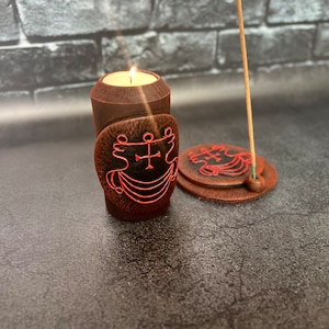 Agares Demon Sigil | Goetia Altar Set | 72 Demon Ritual Tools | Occult Decor | Solomon magic | Witchcraft Supplies | Handcrafted Magic