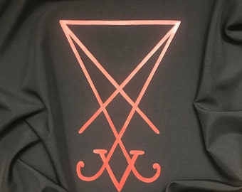 Lucifer Demon Sigil Altar Ritual tablecloth Occult tool Demonology Witchcraft supplies  Handcrafted