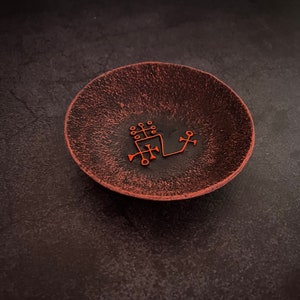 Dantalion Sigil Goetia Demon Ritual altar Offering bowl Solomon demonology Witchcraft supplies Sorcery Handcrafted