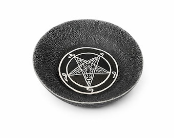 Baphomet Satanic Altar Ritual offering bowl