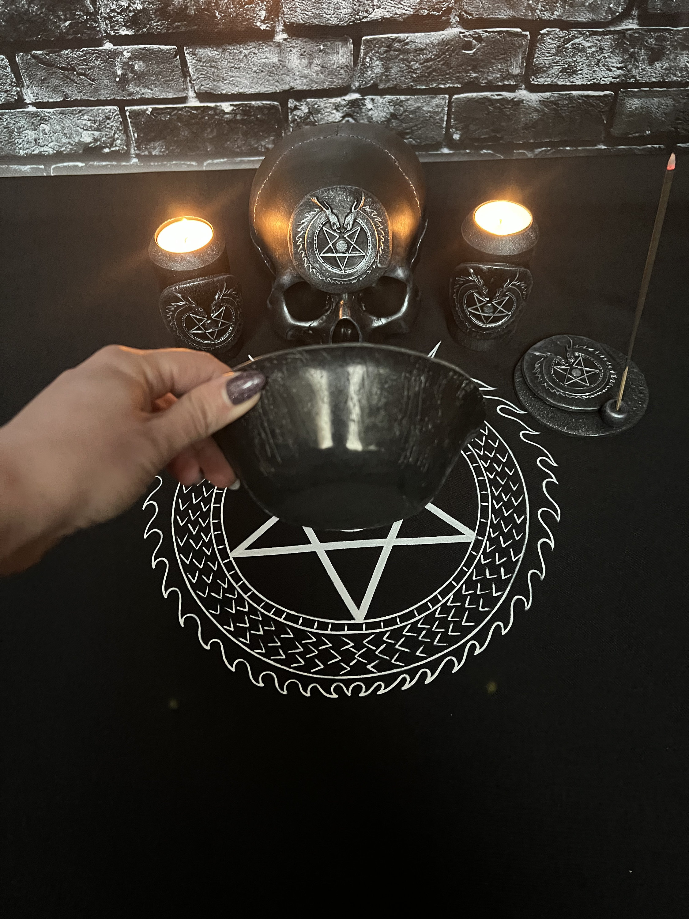 【たあち様用】PROCREATE / Omega Sanctum Dragon Azerate Anti Cosmic Satanism Offering Bowl - Etsy