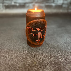 Vual Goetia Demon Sigil Altar Ritual candlestick Solomon magic Demonology Witchcraft supplies Handcrafted