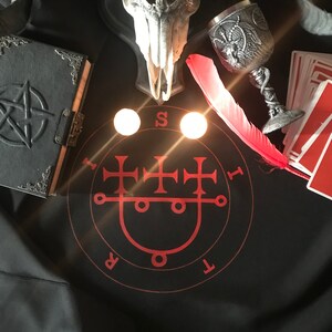 Sitri Goetia Demon Sigil Altar Ritual tablecloth Solomon magic Occult tool Witchcraft supplies Sorcery Handcrafted