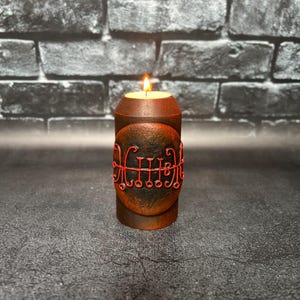 Sallos sigil Goetia demon Candle holder Lesser Key Solomon Ritual altar Witchcraft supplies  Sorcery Handcrafted