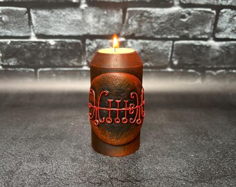 Lesser key Solomon Sallos Sigil Goetia Candle Holder