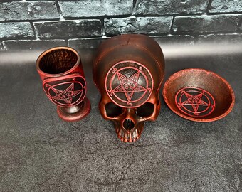 Baphomet Satanic Occult Tools Altar Ritual SET - Etsy