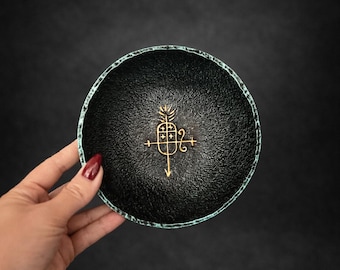 Santa Muerte Holy Death Altar Ritual Plate