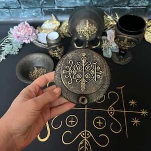 Papa Legba Altar Ritual incense holder Voodoo Witchcraft supplies Sorcery Handcrafted