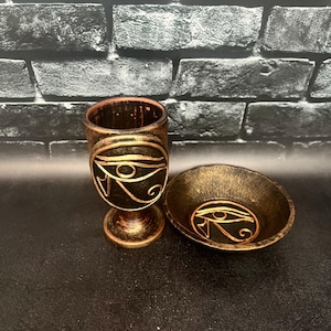 Eye Horus God Egyptian mythology Altar Ritual SET Occult tool Witchcraft Sorcery Handcrafted