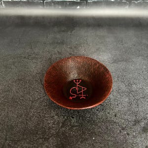 Samael Qliphoth Offering Bowl | Ritual Altar Dish | Handcrafted Demonology Tool | Occult Witchcraft Decor